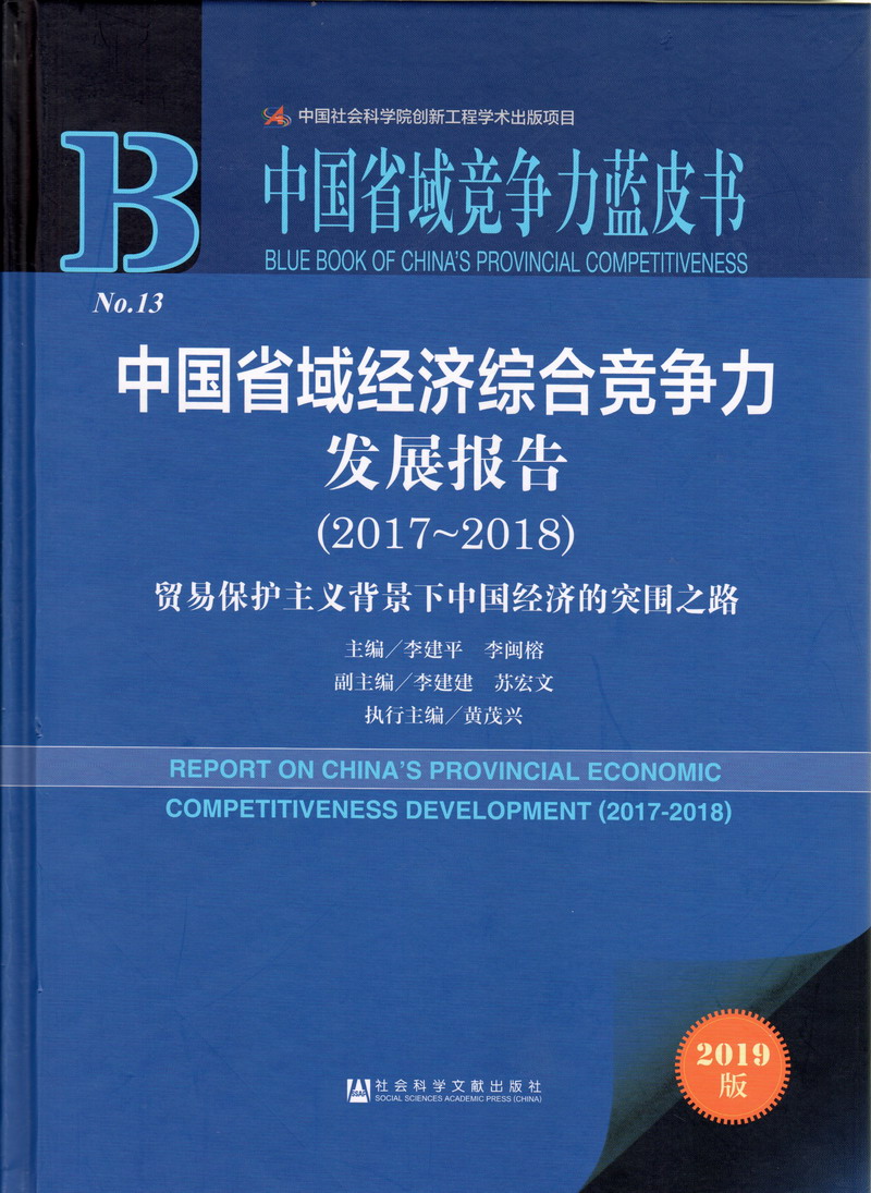 洋屌在线中国省域经济综合竞争力发展报告（2017-2018）